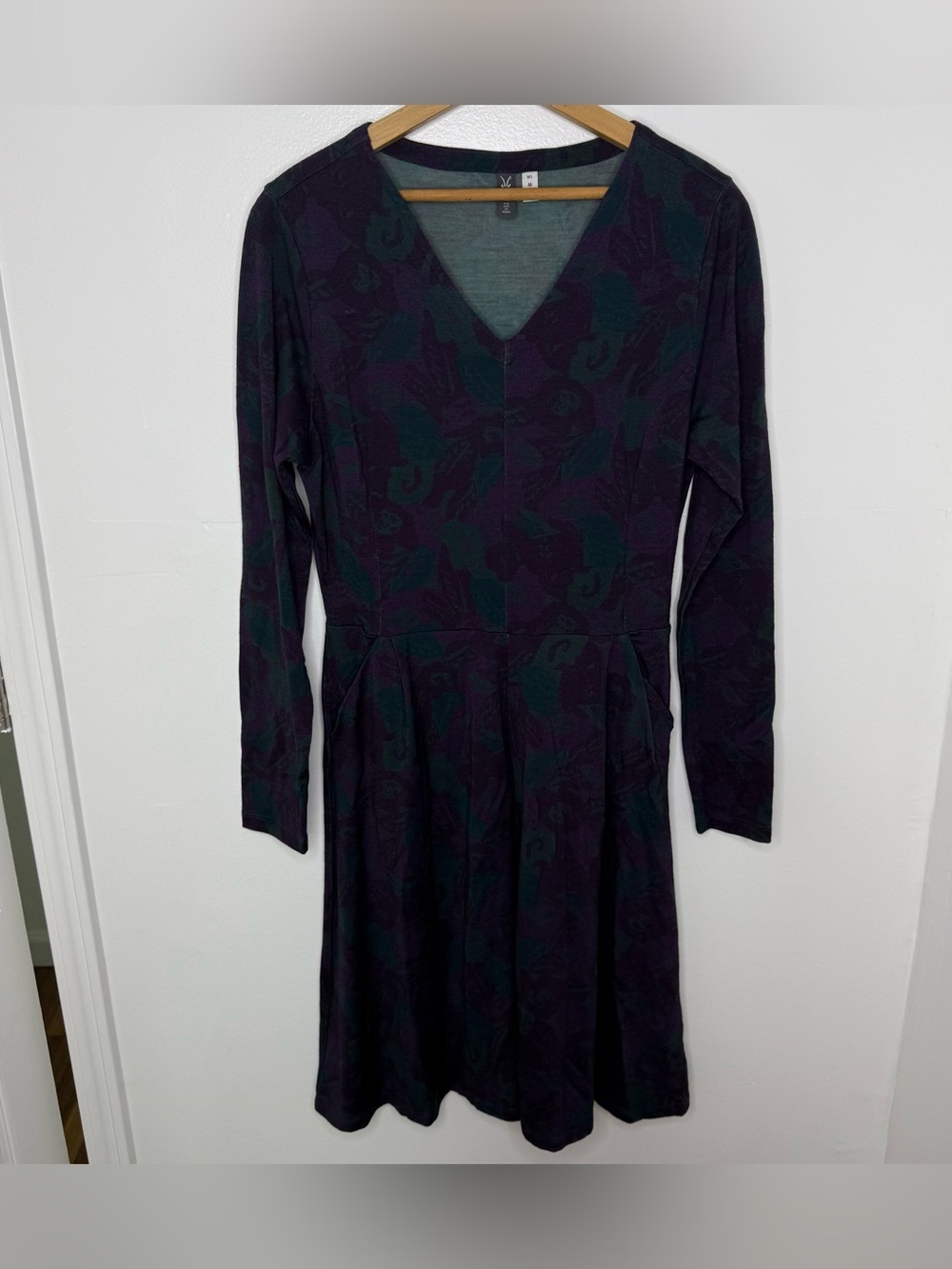 IBEX Shae Merino Wool Botanical Print Dress